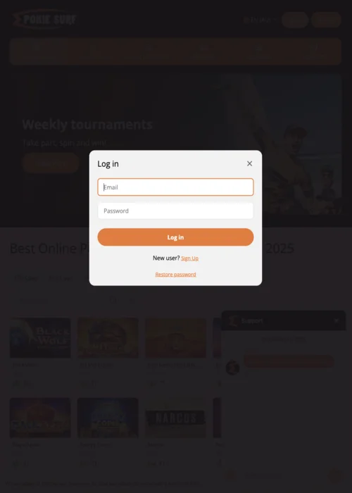 Access PokieSurf Casino